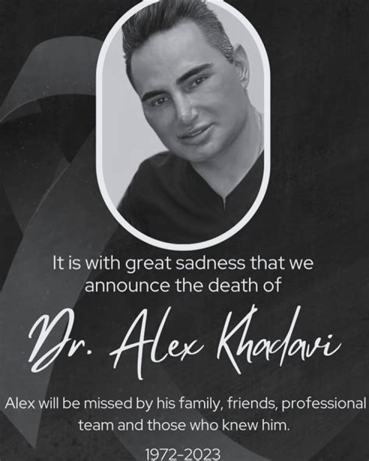 Dermatologist Dr Alex Khadavi Death Cause, Biography, Net Worth, Age, Family, Religion, Salary, Income & Assets - Check Details - SarkariResult