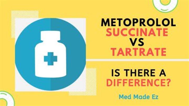 Difference between metoprolol succinate and tartrate