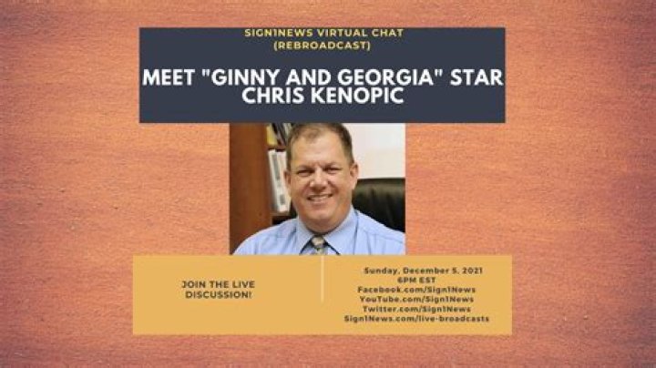 Ginny and Georgia Deaf Actor Chris Kenopic Is Setting Up An Example