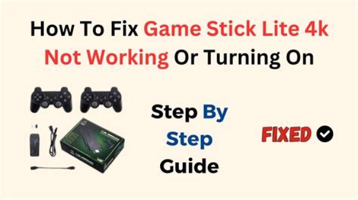 How to Fix / Solve Game Stick Lite 4k Not Working Or Turning On - SarkariResult