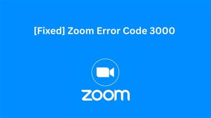 How to Fix Zoom Error Code 3000? - SarkariResult