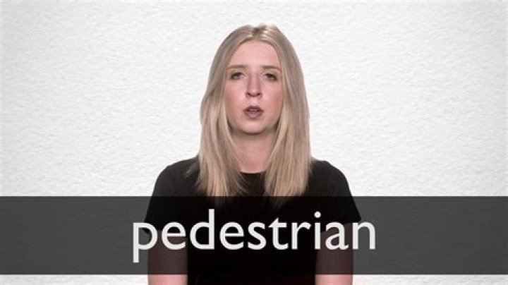 How to pronounce pedestrian