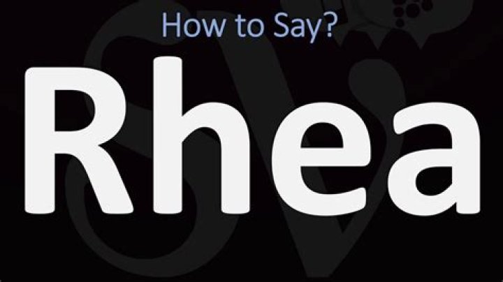 How to pronounce rhea