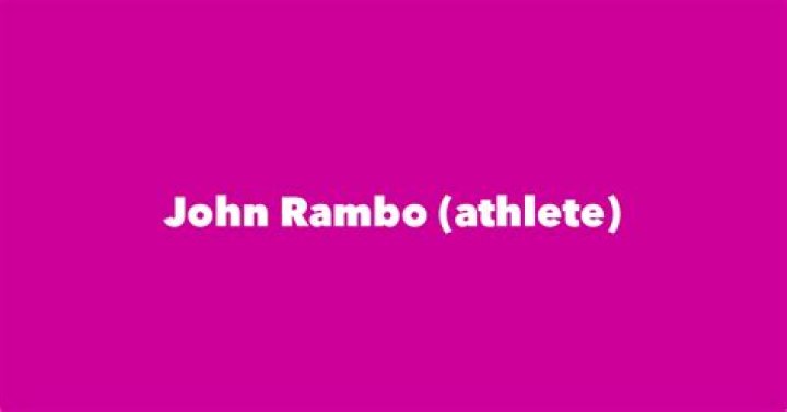 John Rambo (athlete)