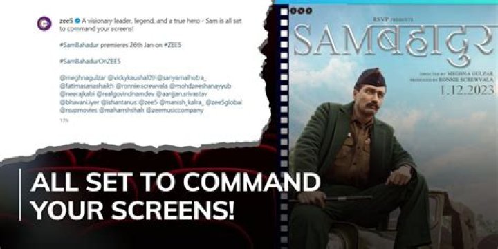 Sam Bahadur OTT Release Date : Recap, Cast, Review, Spoilers, Streaming, Schedule & Where To Watch? - SarkariResult